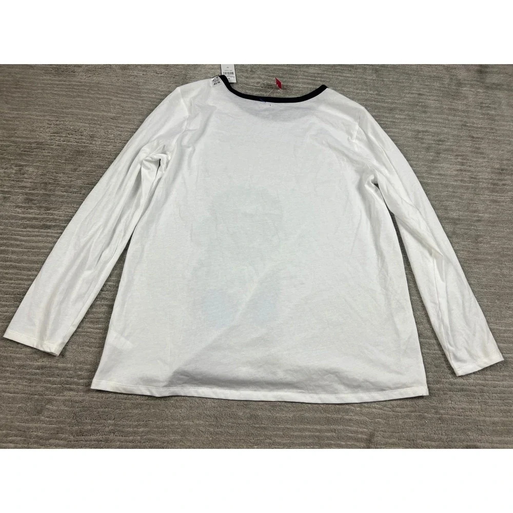 Justice Graphic Tee Girls 20/22 Plus White Alpaca Music Long Sleeve Ringer Shirt